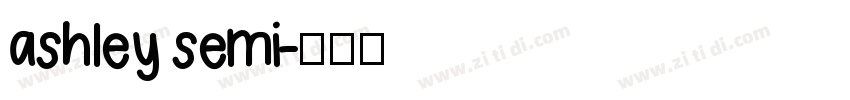 ashley semi字体转换